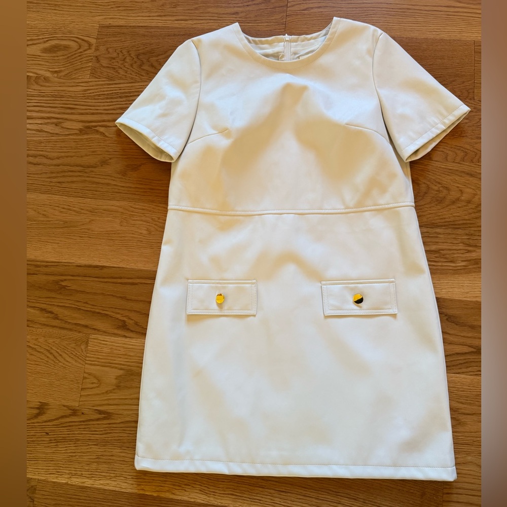 Anthropologie Faux Leather Dress